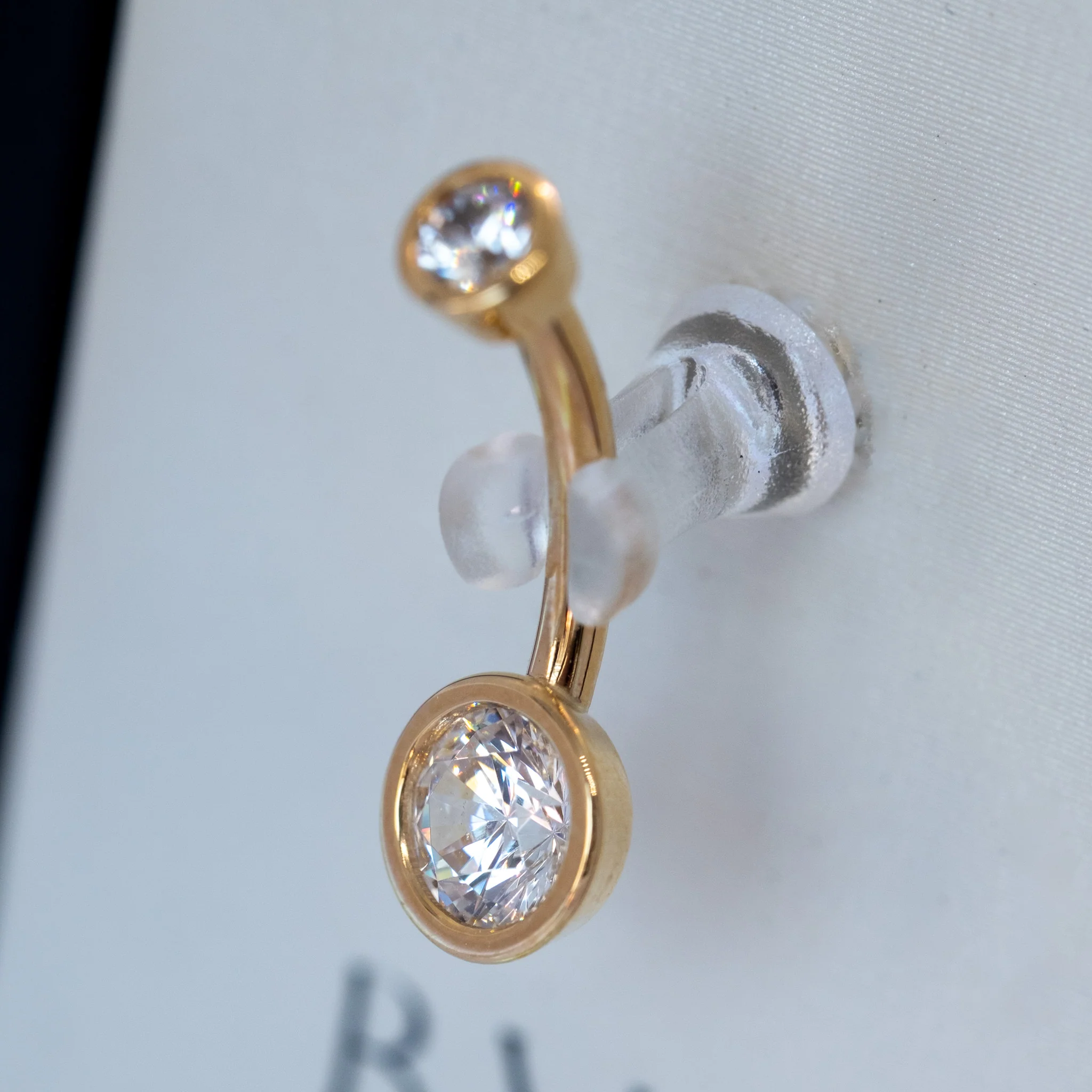 BVLA Curved Barbell - Navel Stud - Image 2