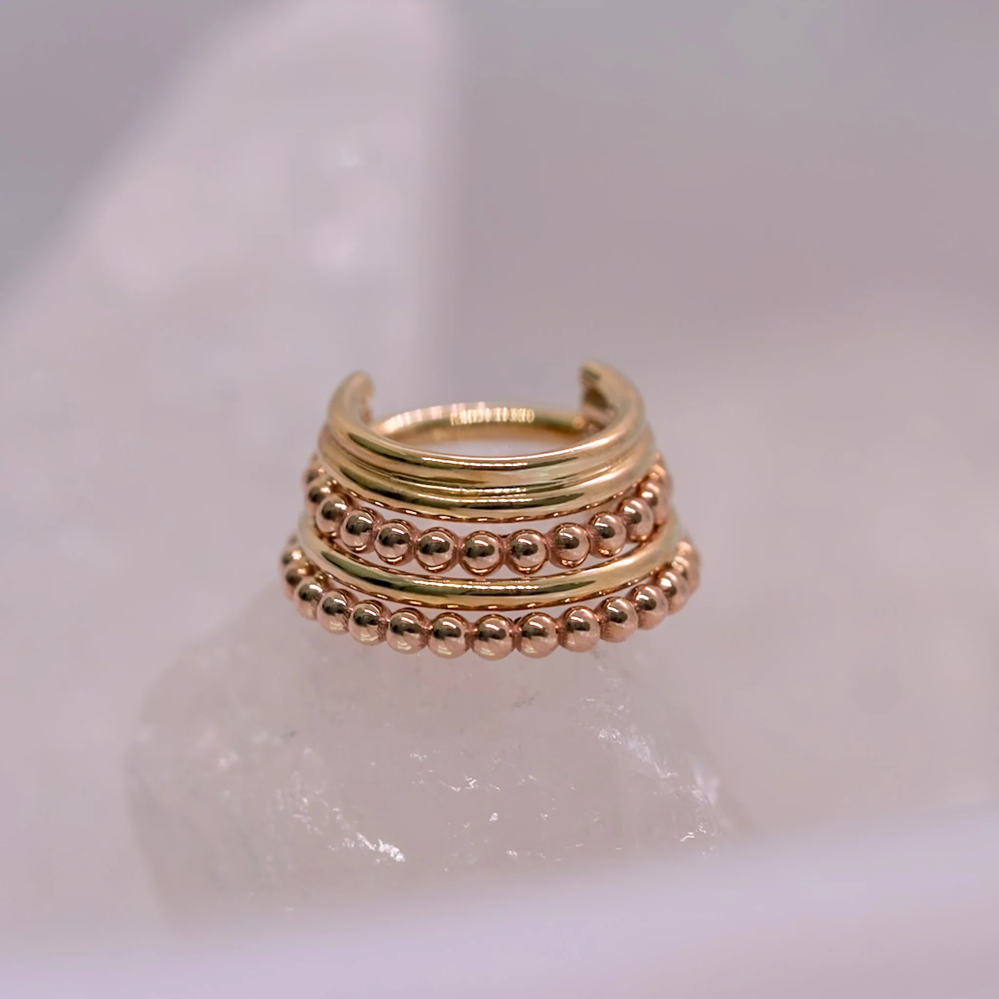 BVLA Two Toned Kaycee Hinge Ring - Image 3