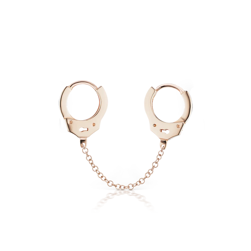 Maria Tash Handcuff Hoop Earring with Medium Chain