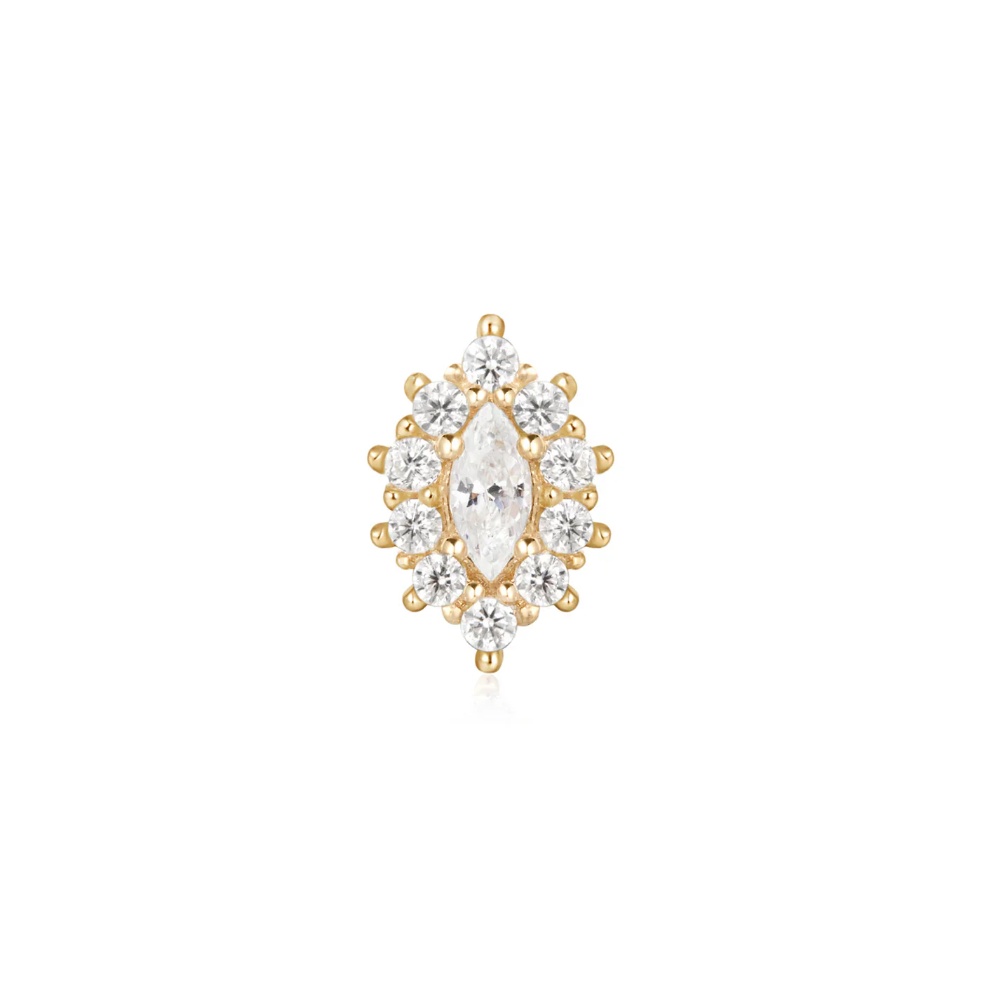 Ember Body Jewelry Marquise Halo - Threadless End