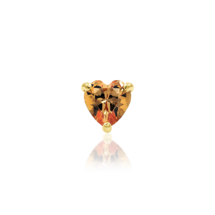 Junipurr Jewelry Dark Champagne Heart