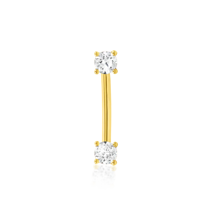 Junipurr Jewelry Empress Curved Gem Barbell (Internally Threaded)