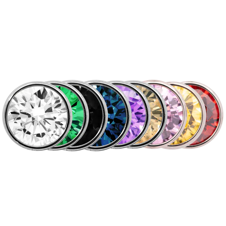Junipurr Jewelry Titanium Bezel-Set Gem