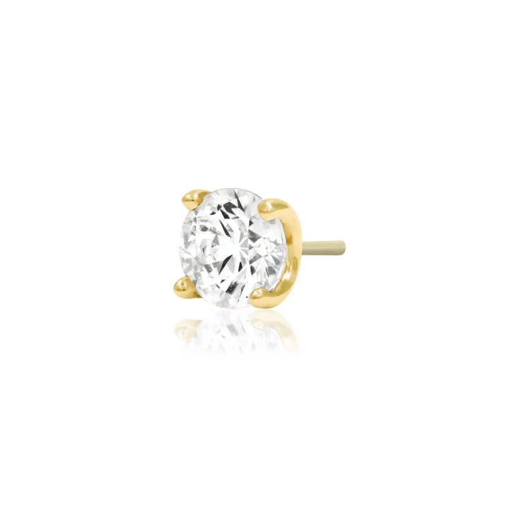 Junipurr Jewelry Higher Profile 4 Prong Set - CZ