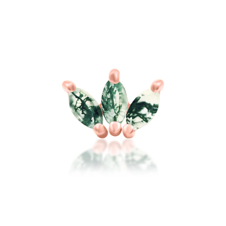 Junipurr Jewelry Moss Marquise Fan