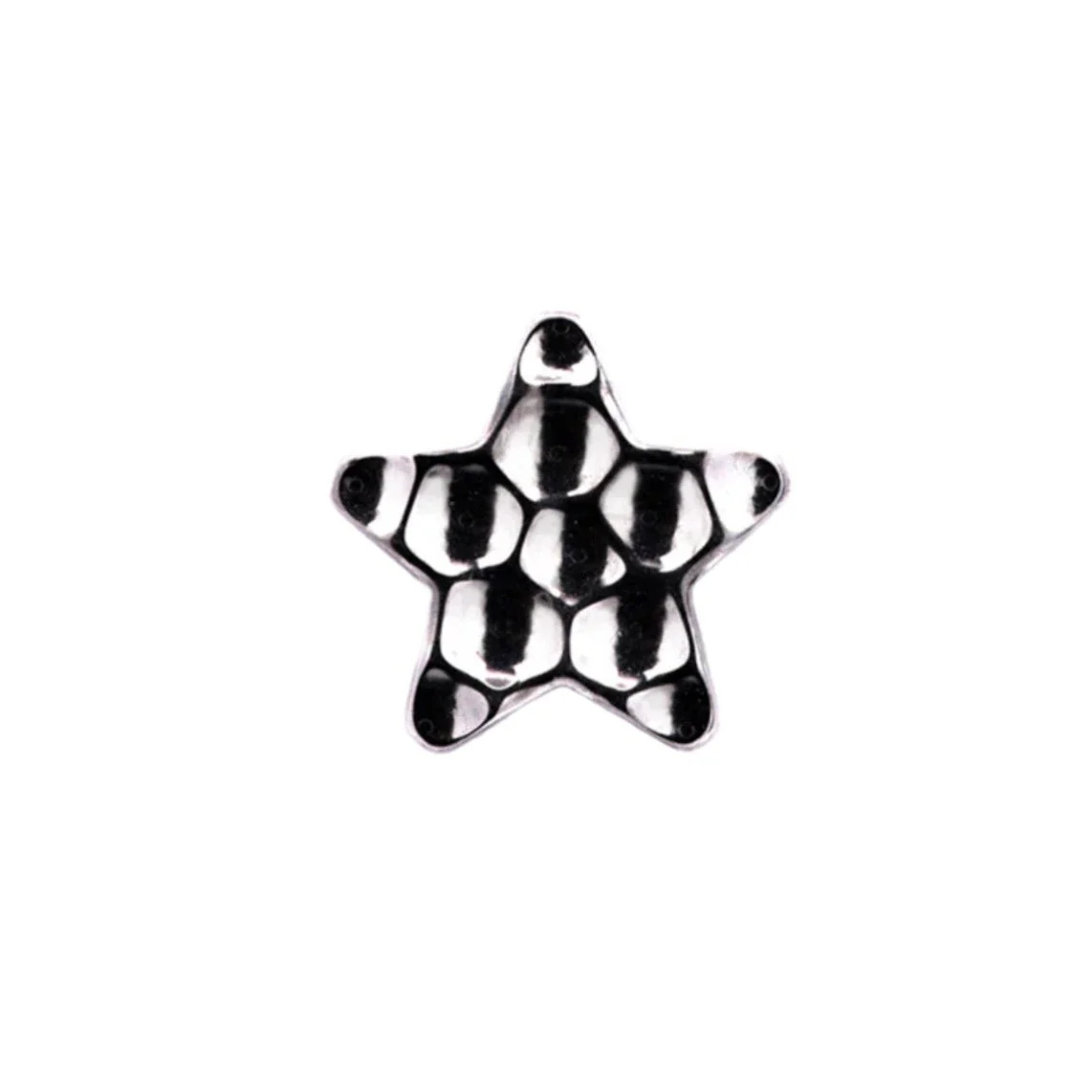 Junipurr Jewelry Titanium Hammered Star