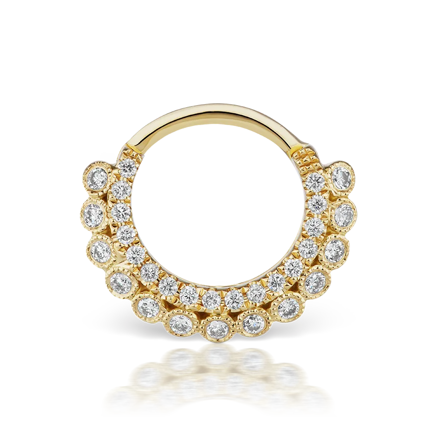 Maria Tash Cubic Zirconia Apsara Hoop Earring