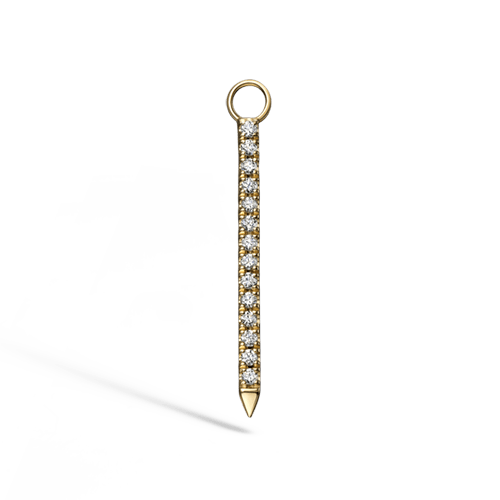 Maria Tash  Diamond And Sapphire Eternity Bar Charm