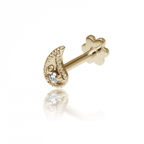 Maria Tash Diamond Paisley Threaded Stud - Image 2