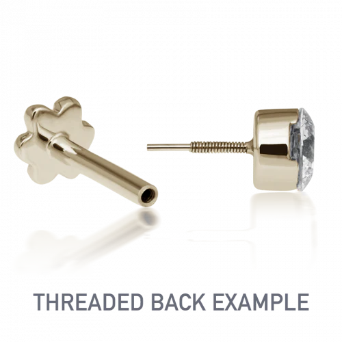 Maria Tash 3mm Diamond Trinity Threaded Stud - Image 3