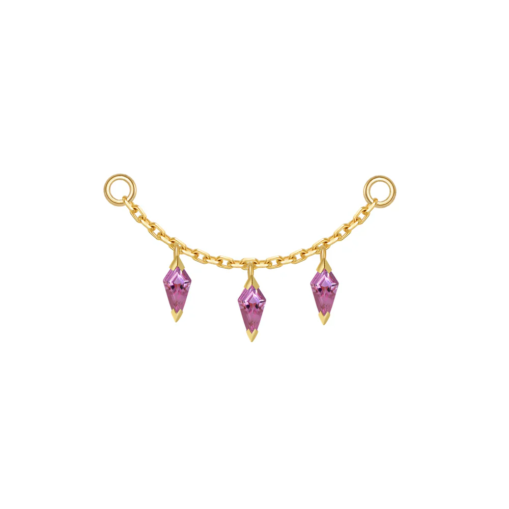Modern Mood Chain - Dripping Kite Gemstones