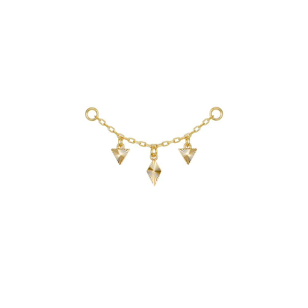 Modern Mood Dripping Ray Kite and Triangle Chain