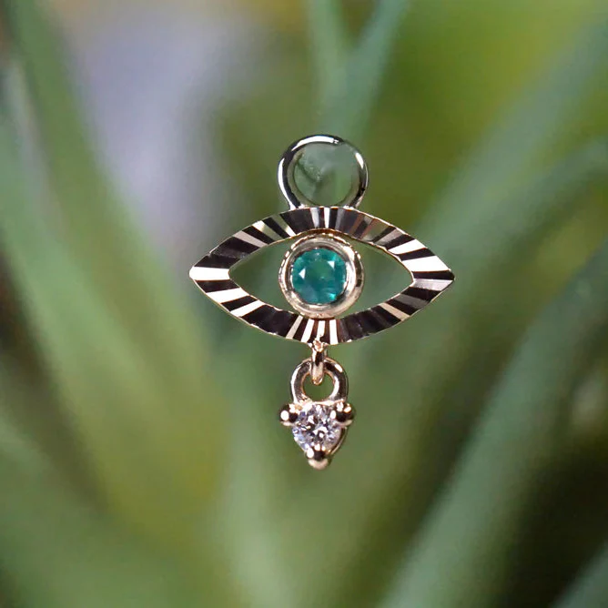 Modern Mood Evil Eye with Tear Charm