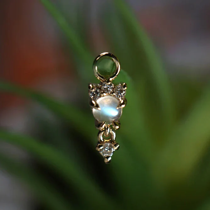 Modern Mood Leia Charm With Diamond Drop