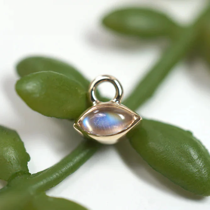 Modern Mood Marquise Collection - Eve Charm With Moonstone
