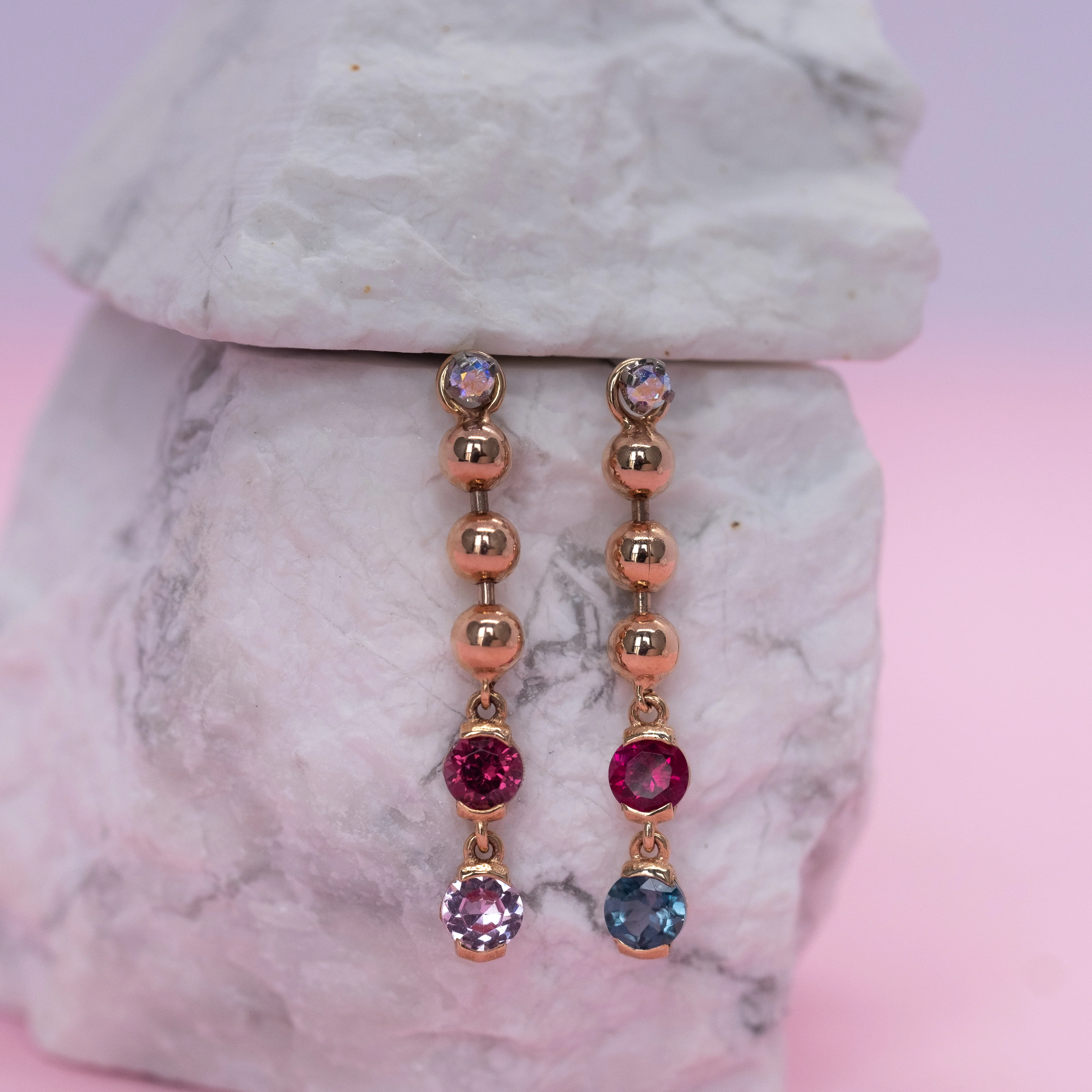 Pupil Hall Beaded Two Faced Long Charm