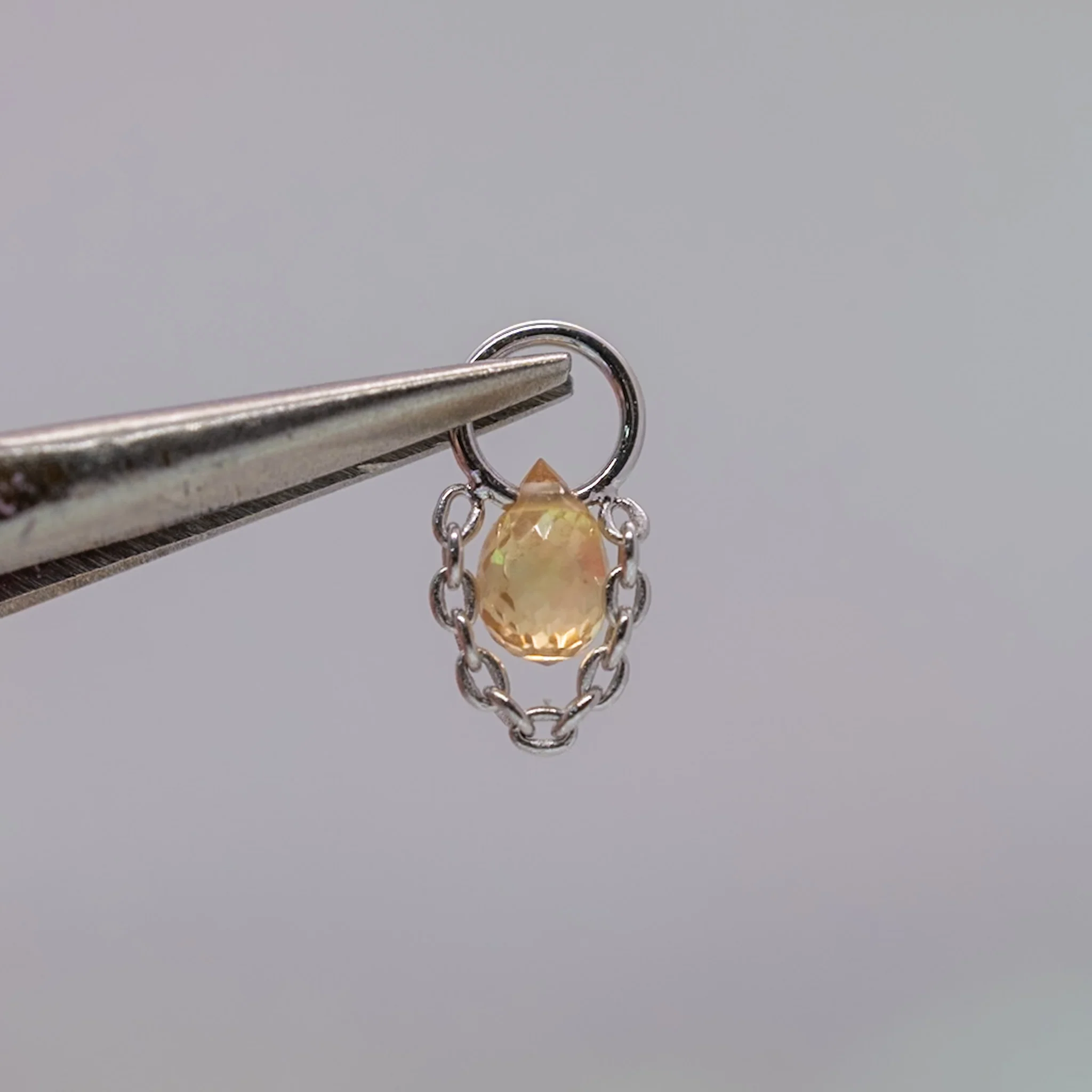 Pupil Hall Briolette Charm 2025 - Coloured Sapphire