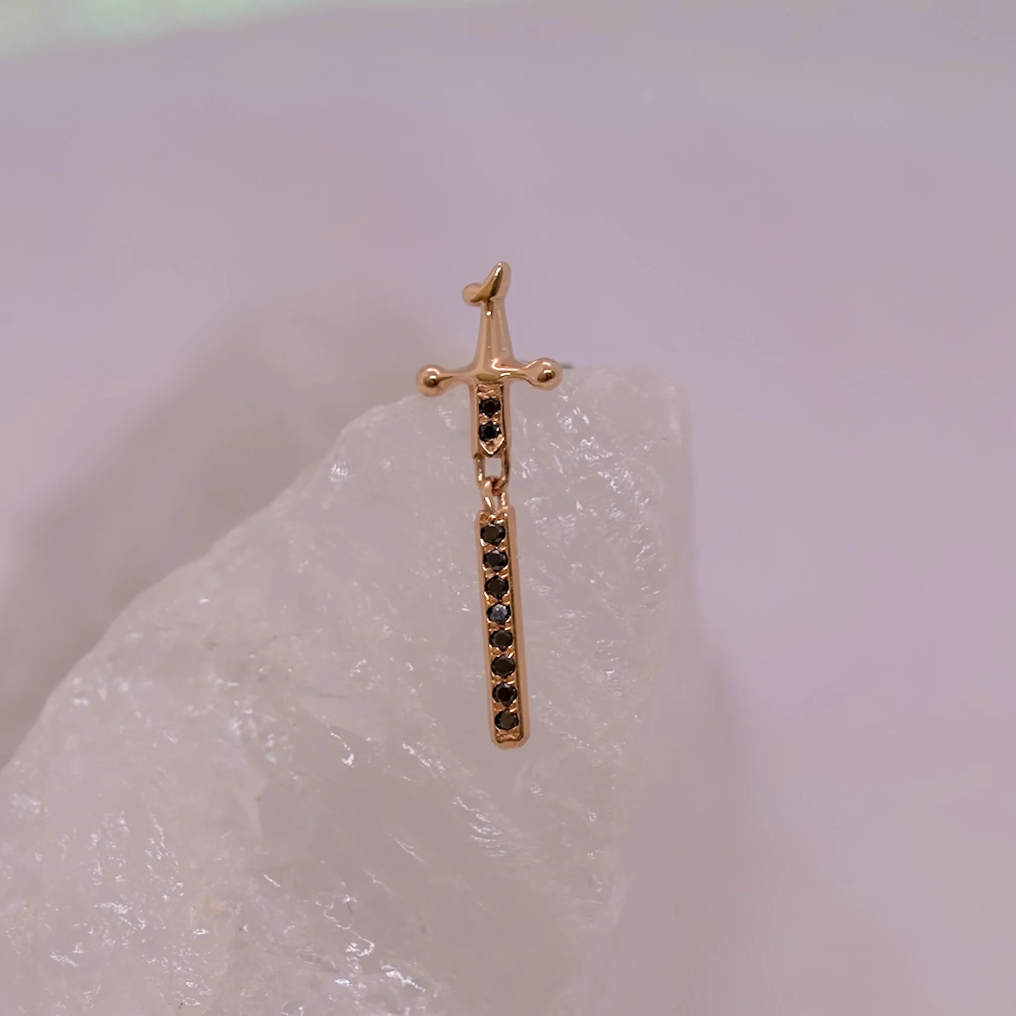 Pupil Hall Needle Stoned Threadless End - Image 3